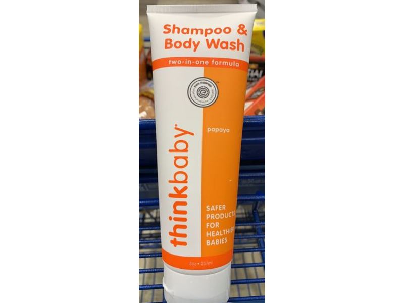 Thinkbaby Shampoo & Body Wash, Papaya, 8 oz/237 mL
