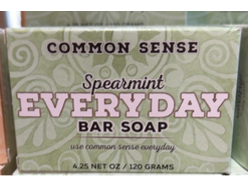 Common Sense Everyday Bar Soap, Spearmint, 4.25 oz/120 g