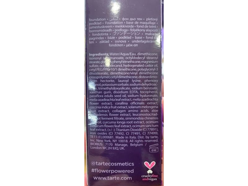 TARTE Maracuja Hydrating Tinted Moisturizer, 25B Light Medium Beige, 1 fl oz/30 mL