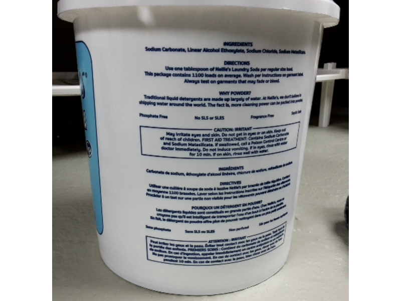 Nellie's Laundry Soda, 1100 Loads, 581.92 oz/1.5 kg