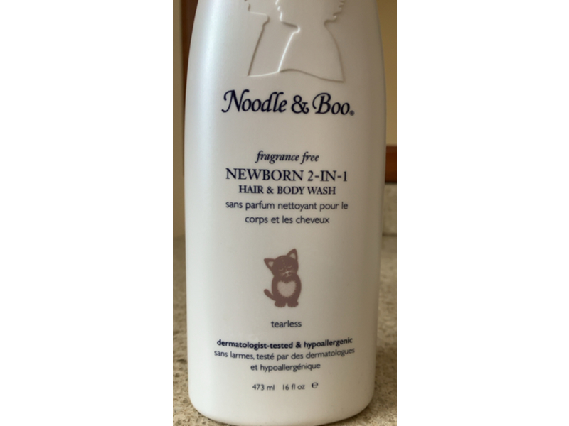 Noodle & Boo Newborn 2-In-1 Hair & Body Wash, Fragrance Free, 16 fl oz/473 mL