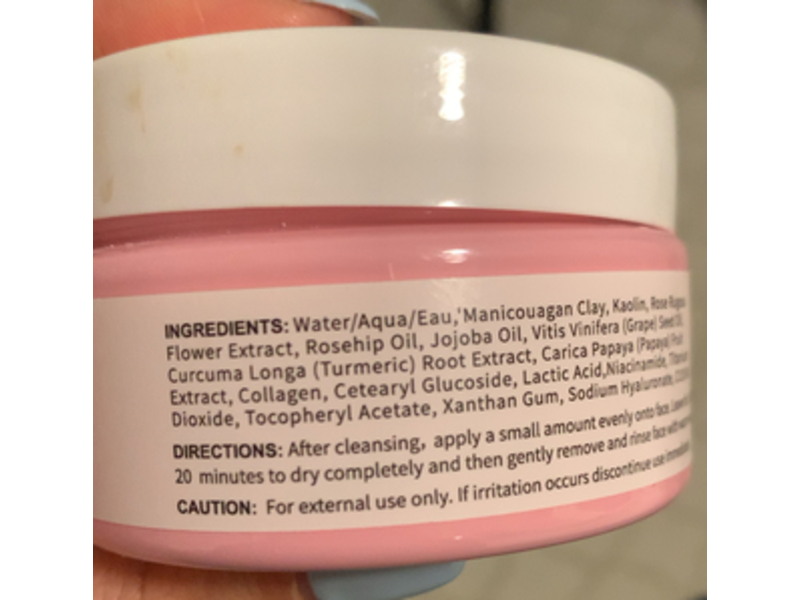 AnaiRui Clay Mask, Rose, 4.05 oz/120 g