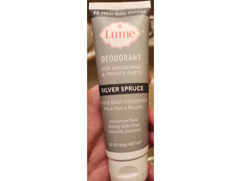 Lume Natural Deodorant, Silver Spruce, 3 oz/85 g