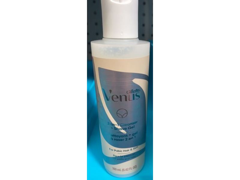 Gillette Venus 2-In-1 Cleanser + Shave Gel, 6.42 fl oz/190 mL