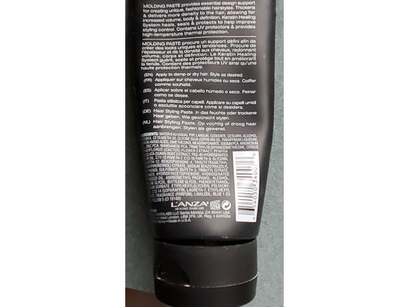 Lanza Healing Style Molding Hair Styling Paste, 5.9 fl oz/175 mL