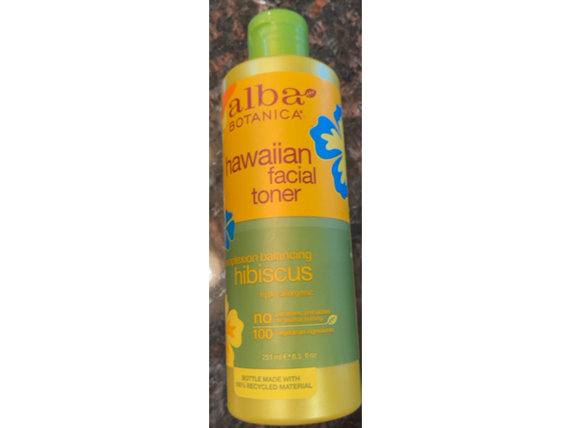 Alba Botanica Hawaiian Facial Toner, Hibiscus, 8.5 fl oz/251 mL