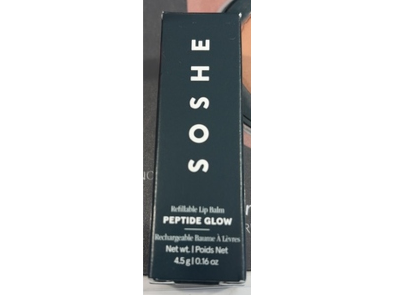 SOSHE Beauty Peptide Glow Hydrating Lip Treatment, Just Right-Pink Neutral, 0.16 oz/4.5 g
