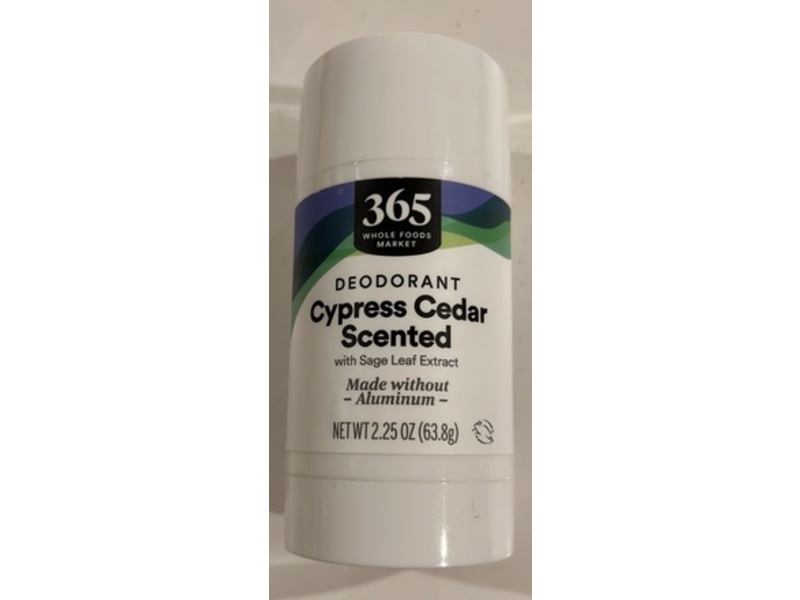 365 Whole Foods Market Deodorant Stick, Cypress Cedar, 2.25 oz/63.8 g