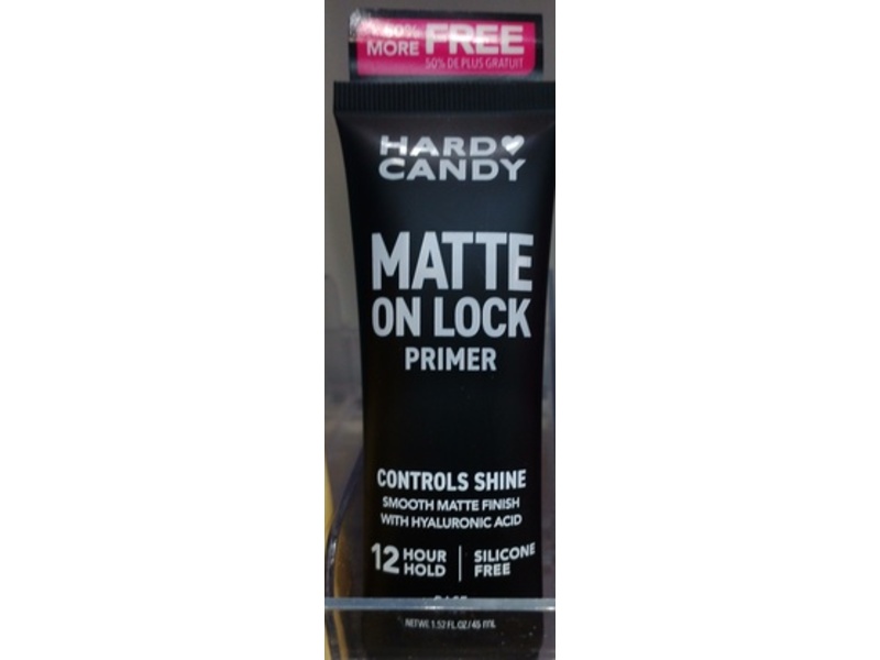 Hard Candy matte On Lock Primer, Hyaluronic Acid, 1.52 fl oz/45 mL