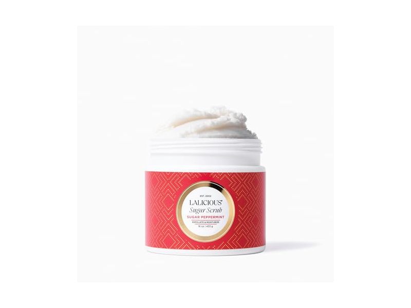 Lalicious Exfoliating & Moisturizing Scrub, Sugar Peppermint, 16 oz/45.3 g