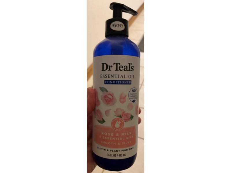 Dr Teal's Essential Oil Conditioner, Rose & Milk, 16 fl oz/473 mL