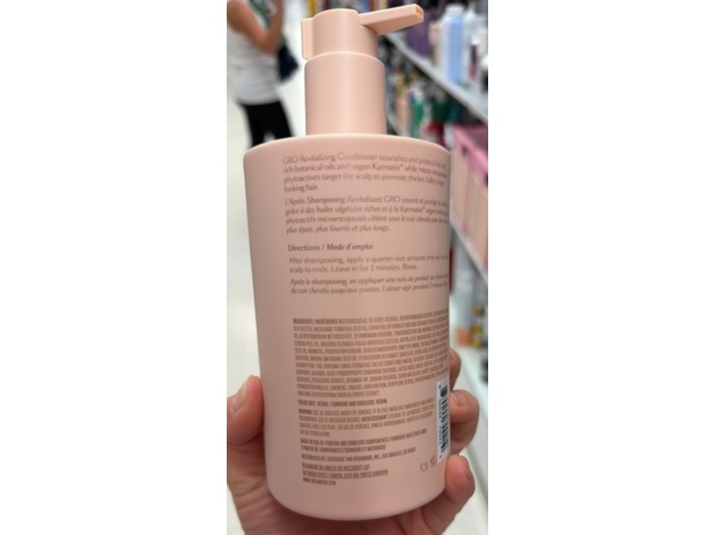Vegamour GRO Revitalizing Conditioner, 16.9 fl oz/500 mL