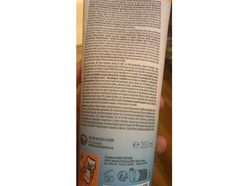 Isdin Fotoprotector Pediatrics Gel Cream, SPF 50, 250 mL