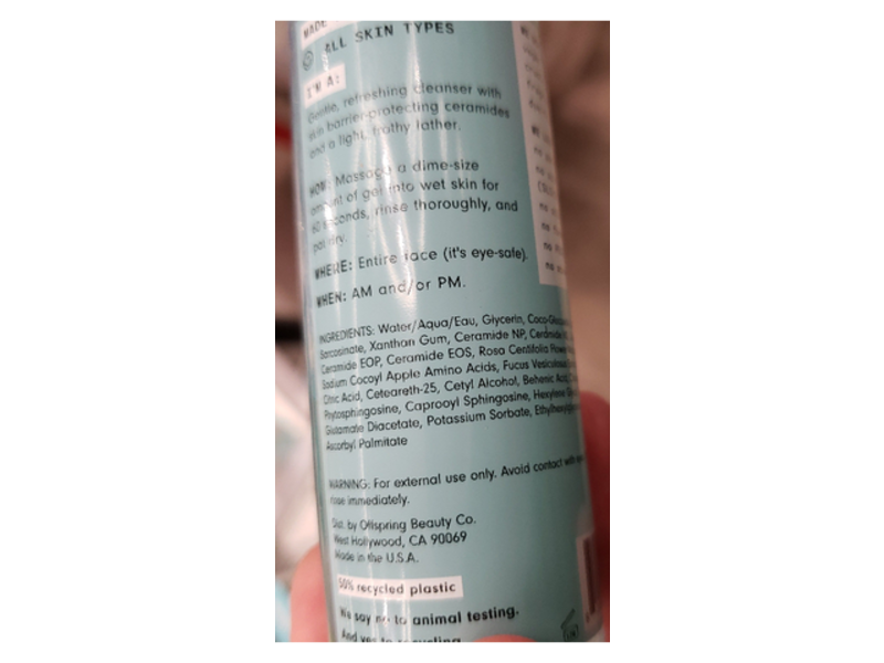 Versed Wash It Out Gel Cleanser, 4 fl oz/120 ml