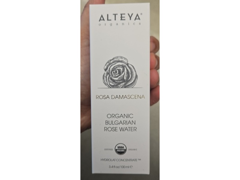 Alteya Organic Bulgarian Rosa Water, Rose Damascena, 3.4 fl oz/100 mL