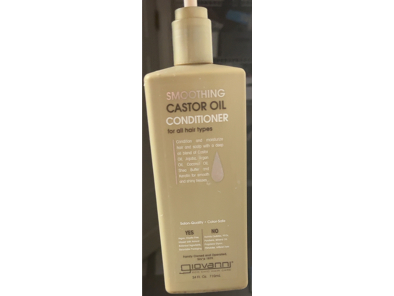 Giovanni Smoothing Conditioner, Castor Oil, 24 fl oz/710 mL
