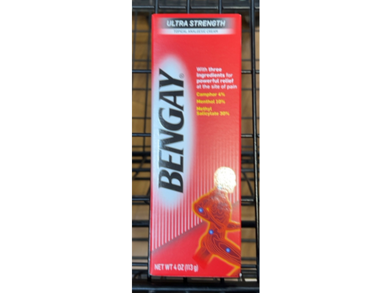 Bengay Ultra Strength Topical Analgesic Cream, 4 oz/113 g