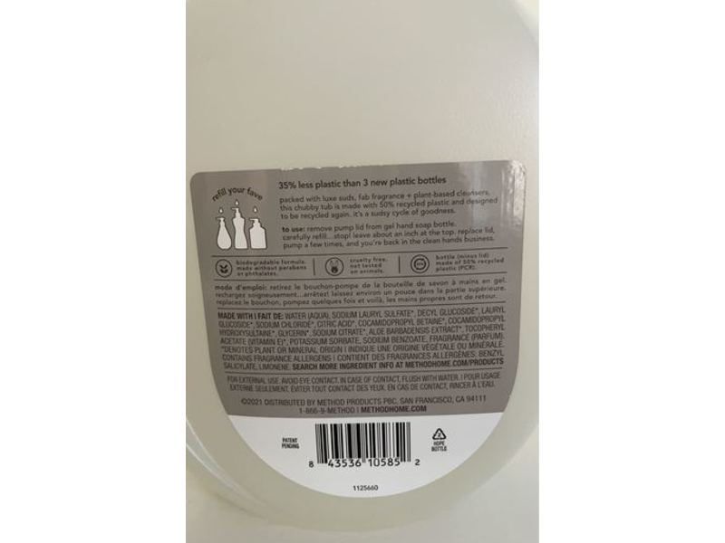 Method Gel Hand Wash, Violet + Lavender, 34 fl oz/1 L, Pack Of 4