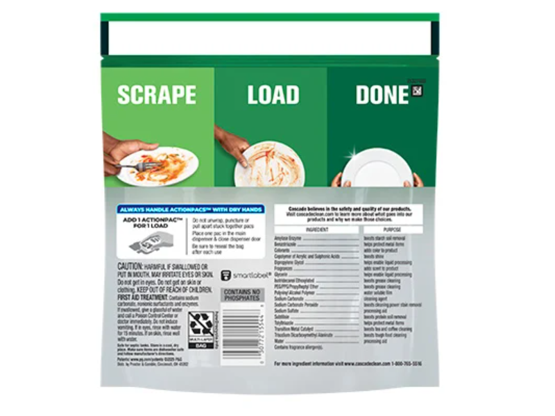 Cascade Platinum Actionpacs Dishwasher Detergent, Fresh Scent, 11.7 oz/331 g, 21 Pacs
