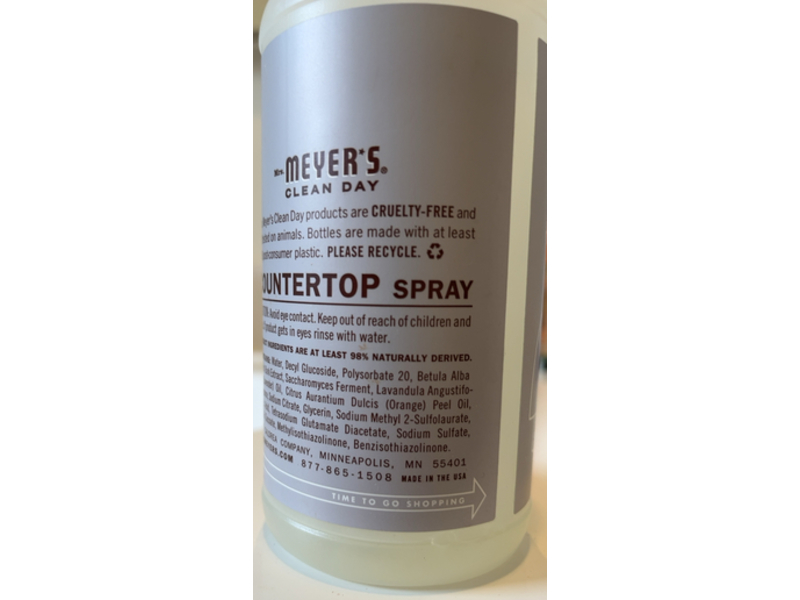 Mrs. Meyer's Clean Day Countertop Spray, Lavender, 16 fl oz/473 mL, 2 Count