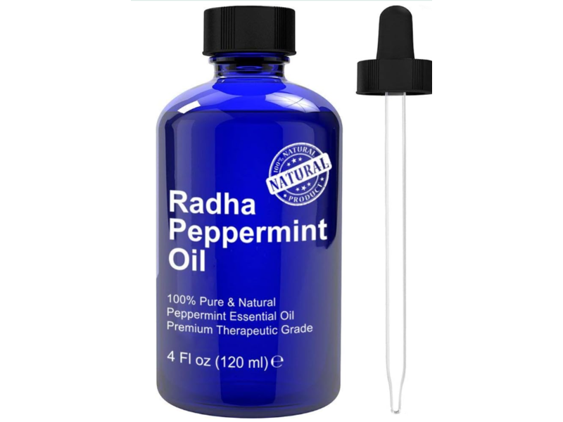 Radha Beauty Oil, Peppermint Essential Oil, 4 fl oz/120 mL