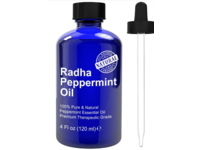 Radha Beauty Oil, Peppermint Essential Oil, 4 fl oz/120 mL - thumbnail 1
