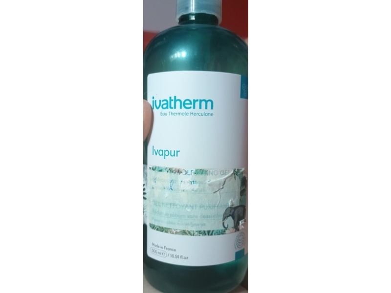 Ivatherm Ivapur Purifying Cleansing Gel, 16.91 fl oz/500 mL