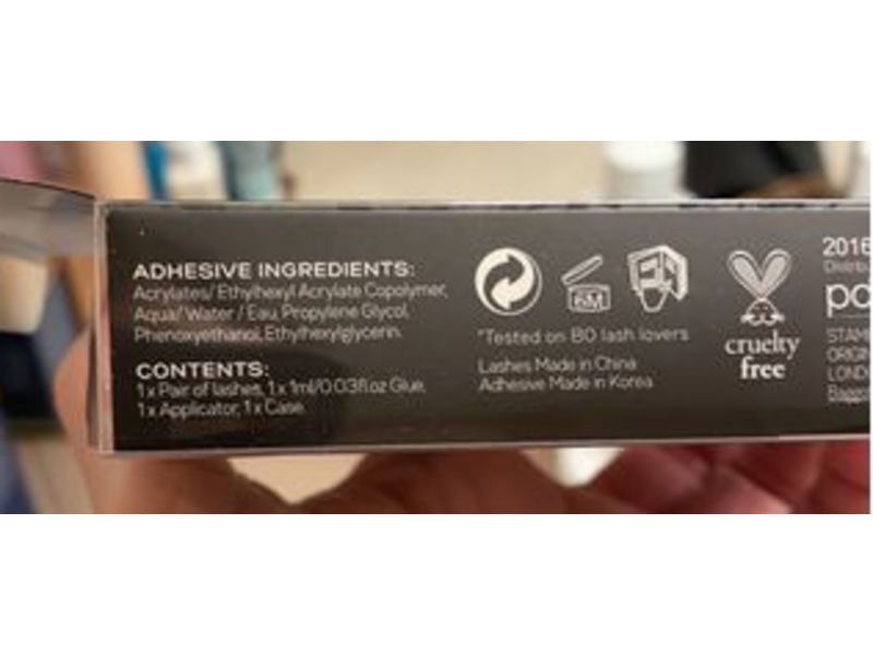 Eylure London Luxe Cashmere with Adhesive, No 8, 0.03 fl oz/1 mL, 15 Ct