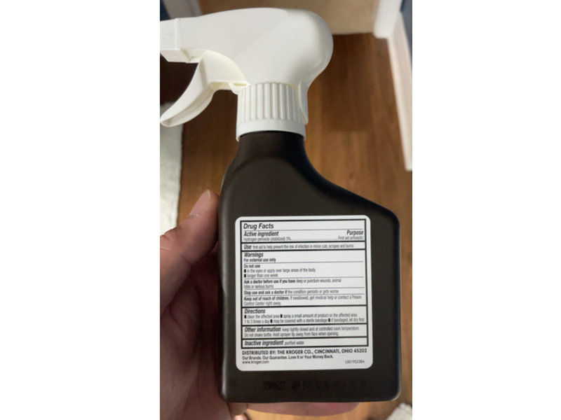 Kroger Hydrogen Peroxide First Aid Antiseptic Topical Solution, 10 fl oz/295 mL