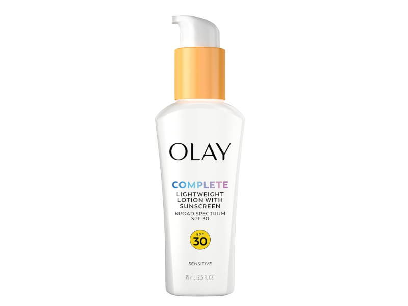 Olay Complete All Day Moisturizer Sunscreen, SPF30, Sensitive, 2.5 fl oz/75 mL, Pack Of 2