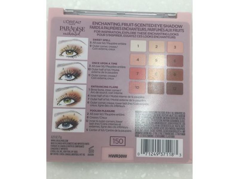 L'oreal Paris Paradise Enchanted Scented Eyeshadow Palette, 0.25 oz