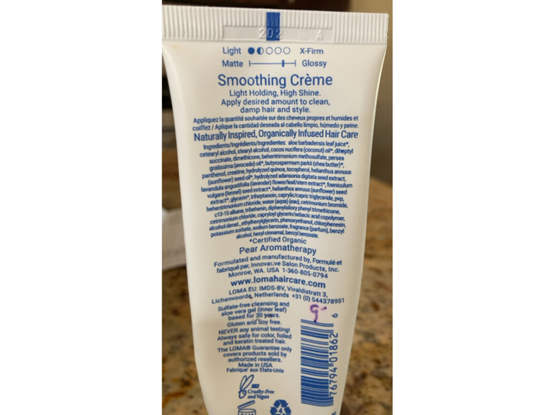 Loma Smoothing Creme, 3 fl oz/88 mL