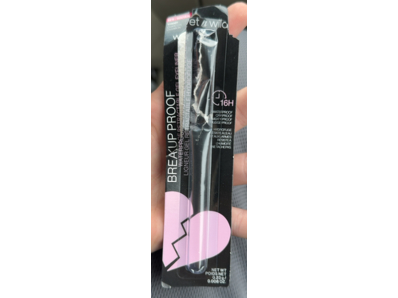 Wet N Wild Breakup Proof Waterproof Retractable Gel Eyeliner, Charcoal Charbon, 0.008 oz/0.23 g, Pack Of 2