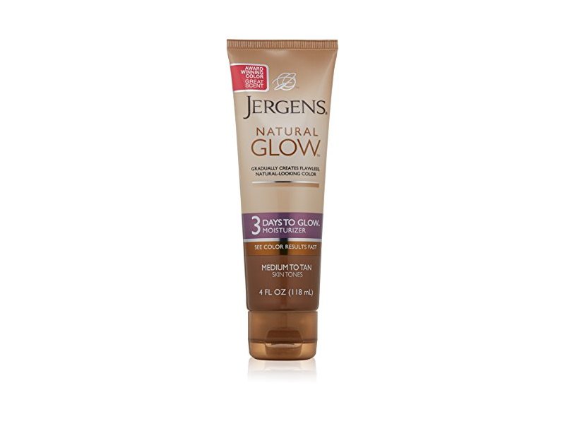 Jergens Natural Glow 3 Days to Glow Moisturizer Medium to Tan Skin, 4