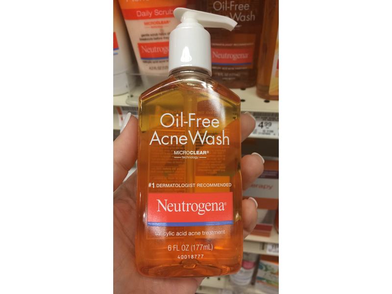 Neutrogena Oil-Free Acne Wash, 2% Salicylic Acid, 6 fl oz/177 mL