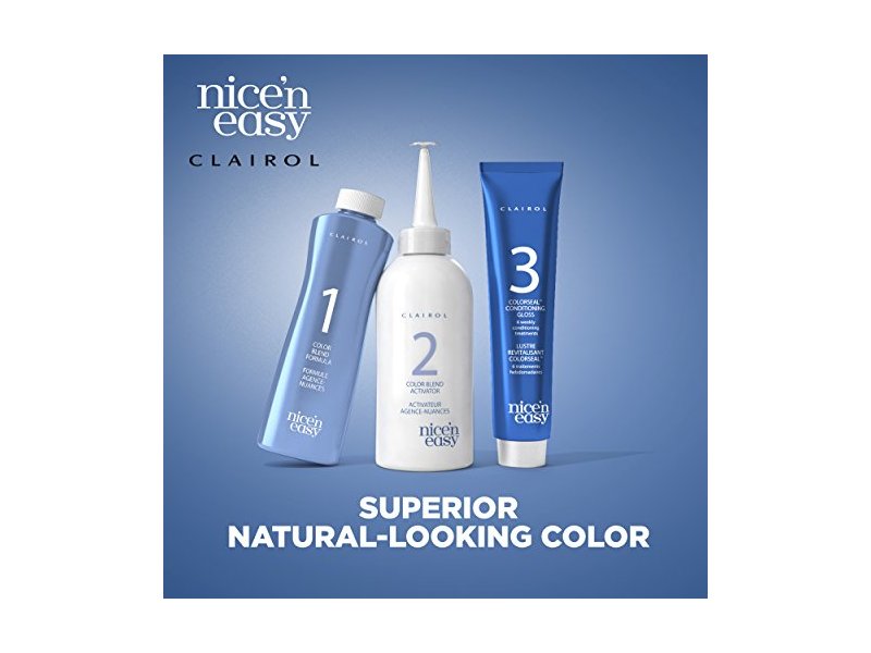 Clairol Nice'n Easy Permanent Color, 4/120 Natural Dark Brown, 1 Application.