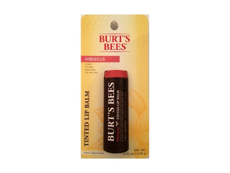 Burt's Bees Hibiscus Tinted Natural Lip Balm Ingredients and Reviews