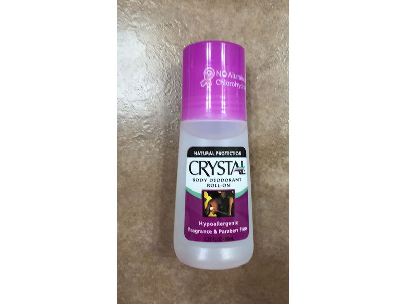 Crystal Mineral Deodorant Roll-On, Unscented, 2.25 fl oz