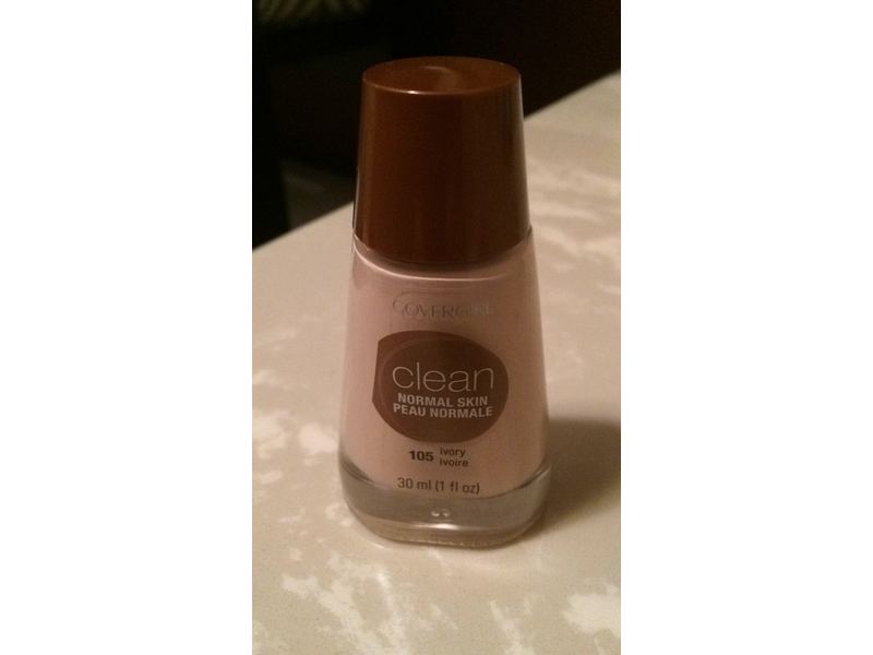 CoverGirl Clean Liquid Makeup, Ivory 105, 1 fl oz/30 mL