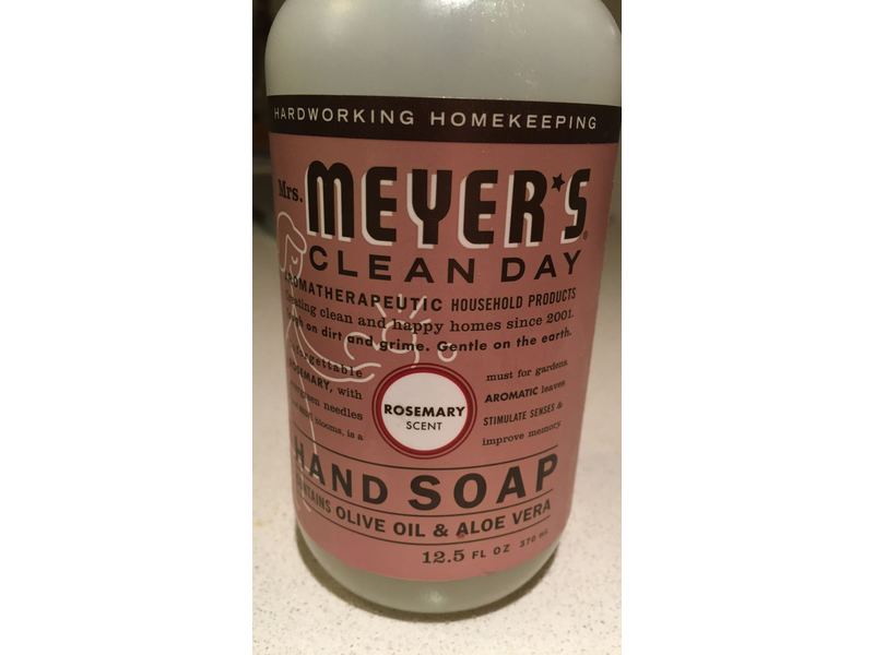Mrs. Meyer's Clean Day Hand Soap, Rosemary, 12.5 fl oz/370 mL