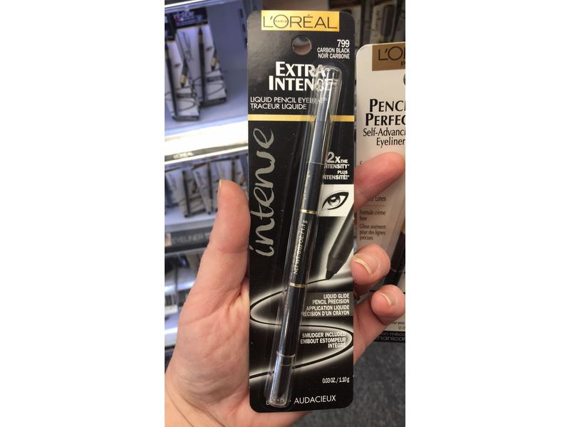 L'Oreal Paris Extra-Intense Liquid Pencil Eyeliner, Carbon Black, 0.03 Ounces