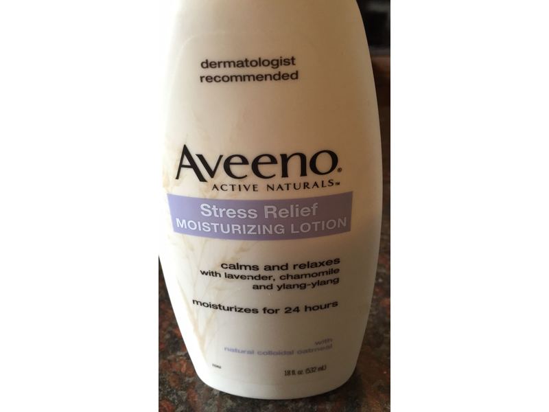 Aveeno Stress Relief Moisturizing Lotion, Lavender Scented, 33 fl oz/975 mL