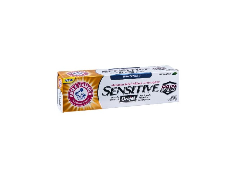 Arm & Hammer Sensitive Whitening Toothpaste, 4.5 Oz (Pack of 12