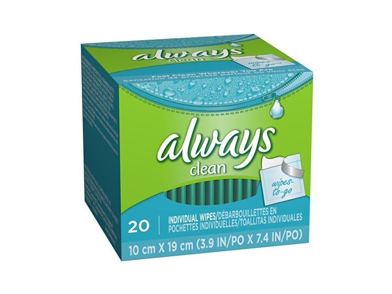 Always Lightly Scented WipestoGo 20 CT (Pack of 18) Ingredients and