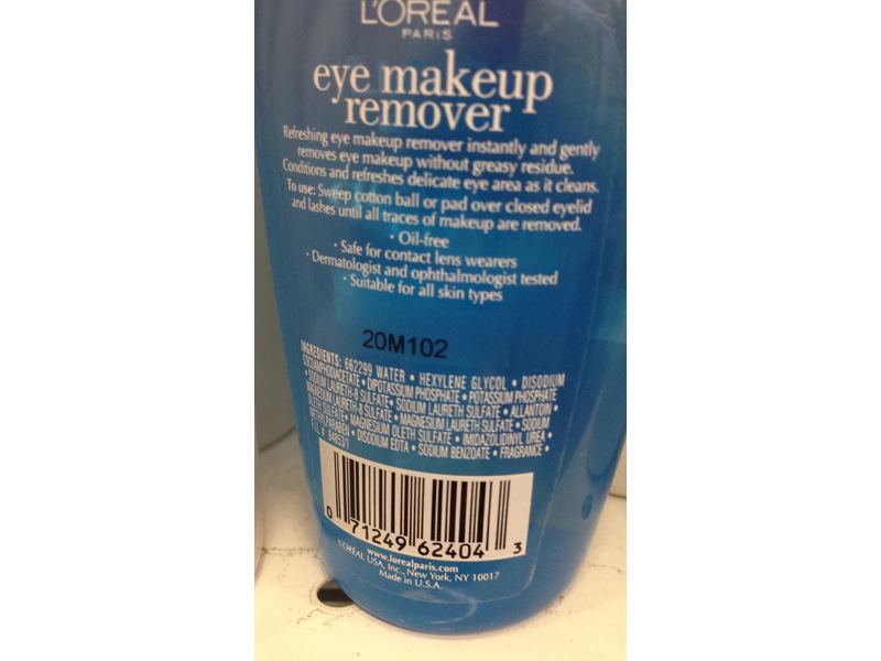 L'Oreal Paris Eye Makeup Remover, 4 fl oz