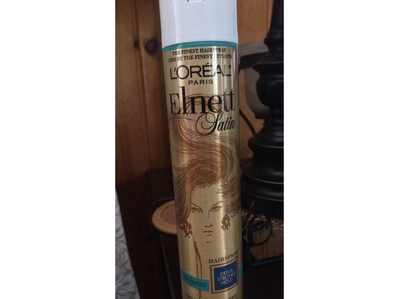 L'Oreal Paris Elnett Satin Hairspray Extra Strong Hold, Unscented, 11 oz