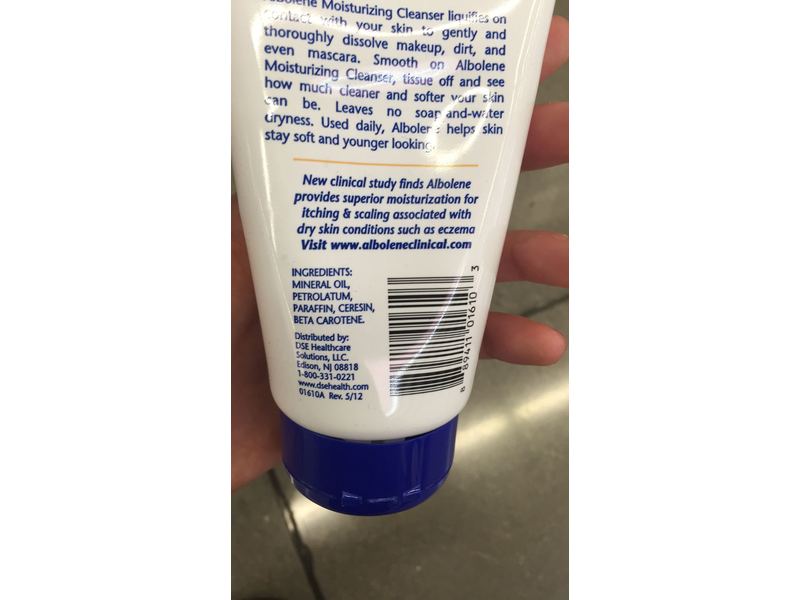 Albolene Moisturizing Cleanser, Fragrance Free, 6 oz/170 g