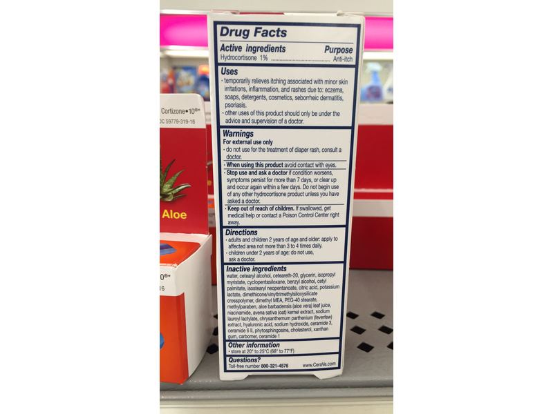 CeraVe Hydrocortisone Anti-Itch Cream, 1 oz