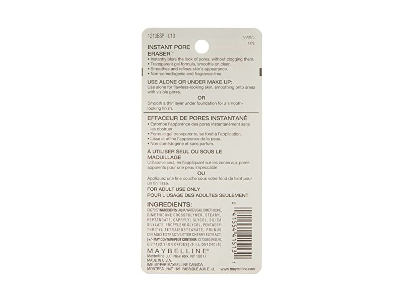 Maybelline New York Baby Skin Instant Pore Eraser Primer, 0.67 Fluid Ounce