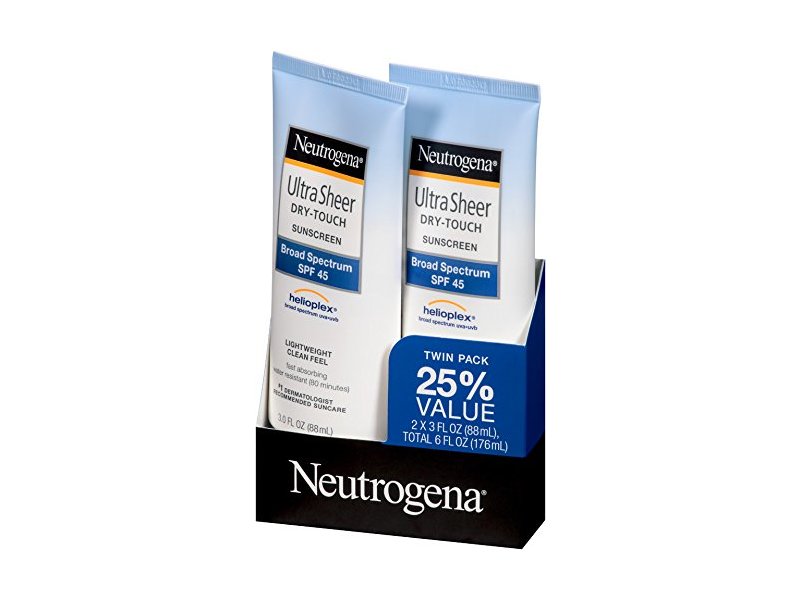 Neutrogena Ultra Sheer Dry-touch Sunscreen, SPF-45, 3.0 fl oz/88 mL